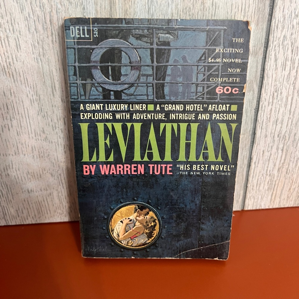 Leviathan Warren Tute Vtg 1962 Dell Paperback First Printing Maritime Fiction